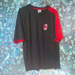A.C. Milan Soccer Jersey Red/Black PREOWNED